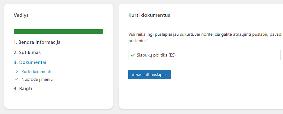 2023 03 Slapuku politikos puslapio sukurimas