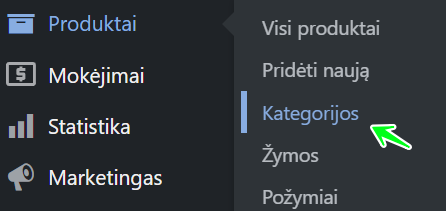 2024 11 Prekiu kategoriju kurimas